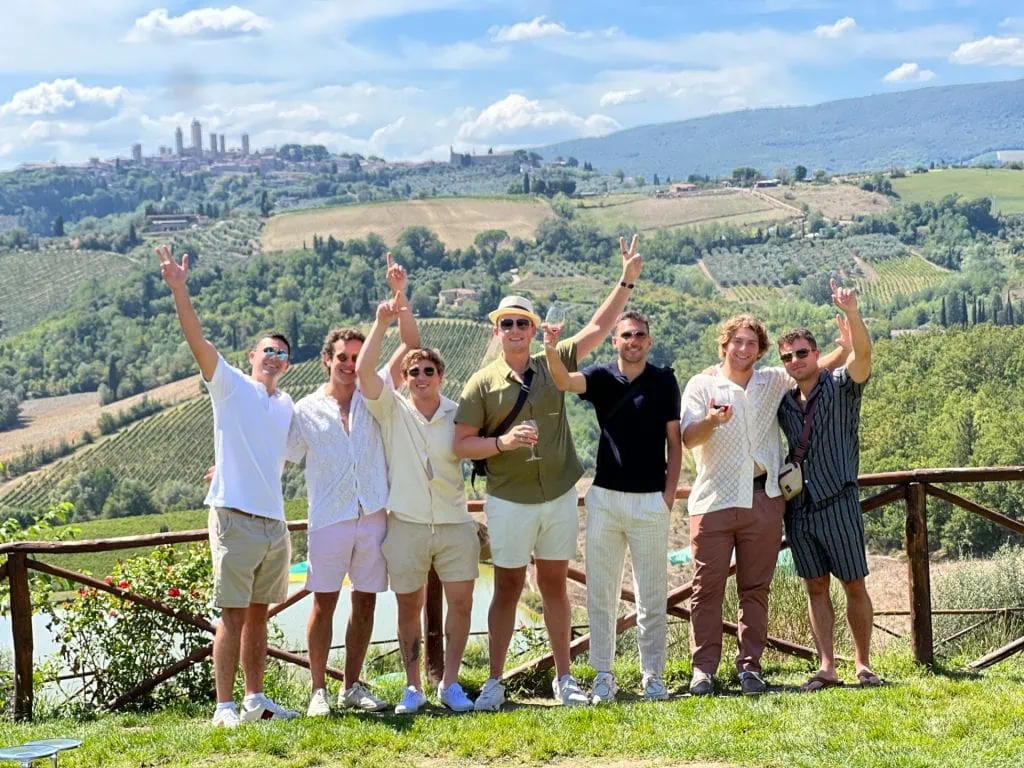 Boys Having Fun With A Chianti Wine Tour